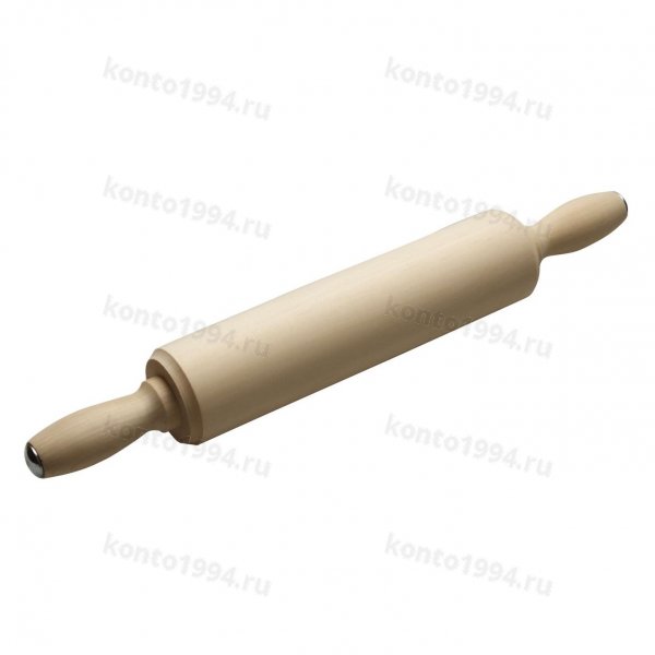 Скалка  d7*L40 см, ручки вращ., дерево липа, шт