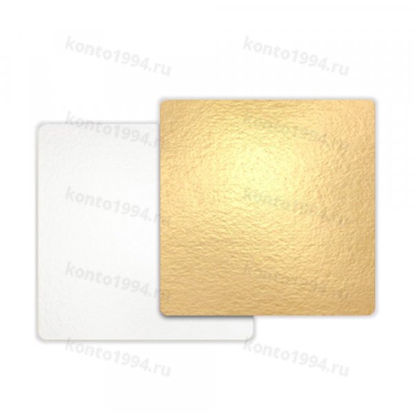 Подложка 300х300мм, толщ.3,2 мм, зол/бел(10 шт)