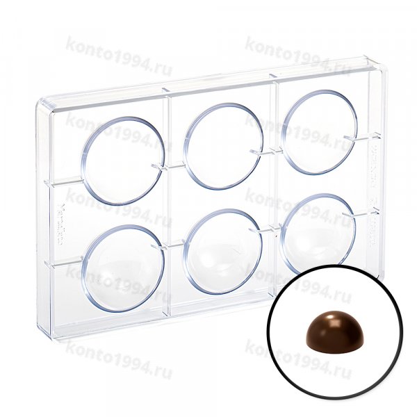 Формы для конфет, СФЕРА, d60мм, 6шт