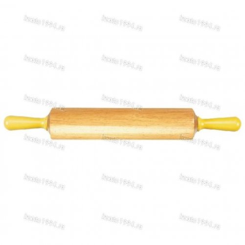 Скалка  d8*L56/раб.33,5 см, дерево, вращ. ручки