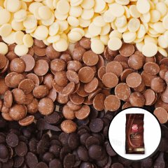 Шоколад белый Бланш (дропсы) 29% , коробка 2х5кг