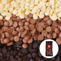 Шоколад молочный Ковертюр (дропсы) 34%, коробка 2х5кг
