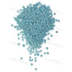 Посыпка сахарная декоративная Снежинки голубые перлам.356/2, 1,5кг