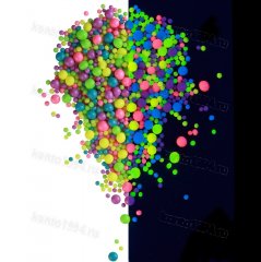 Драже рисовое в глазури НЕОН Микс(синий/лайм/лимон/розовый/ультрафиолет) #922, 1,5кг