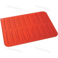 Коврик силиконовый-для эклеров, 25*125мм, 30х40см