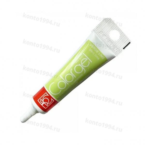 Краситель -гель лимонно-зеленый(VERDE LIME), 20г(12шт)