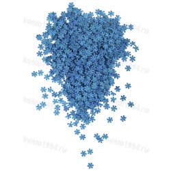 Посыпка сахарная декоративная Снежинки синие перлам.356/3, 1,5кг
