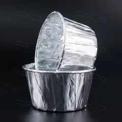 Капсула ламинир - серебро металлик, 50хh40мм, борт,100шт