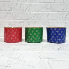 PA13495COLRCG_R Форма для куличей panettone 134*95H red+blu+green (1500 шт)