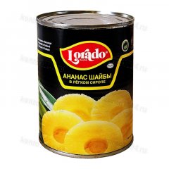 Ананасы шайба в легком сиропе ж/б 3100 мл Lorado