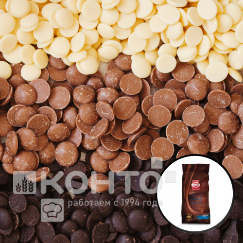 Шоколад горький (дропсы) 64% , коробка 2х5кг