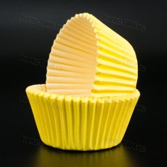 Капсула круг ЖЕЛТАЯ, d 50мм, h 35мм, 1000шт