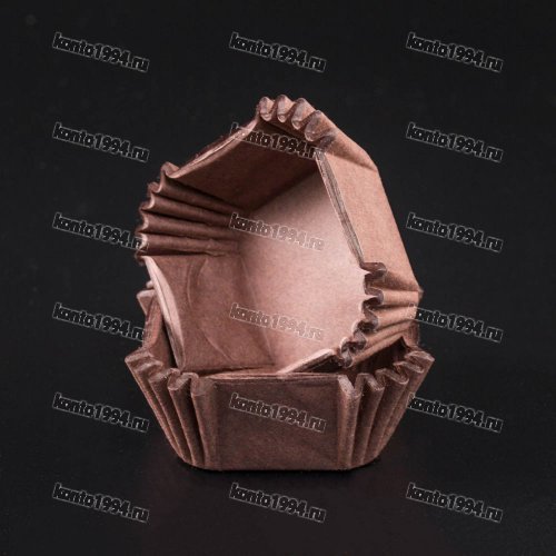 Капсула квадрат КОРИЧНЕВАЯ, 35х35мм, h22мм, 1000шт