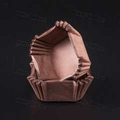 Капсула квадрат КОРИЧНЕВАЯ, 35х35мм, h22мм, 1000шт