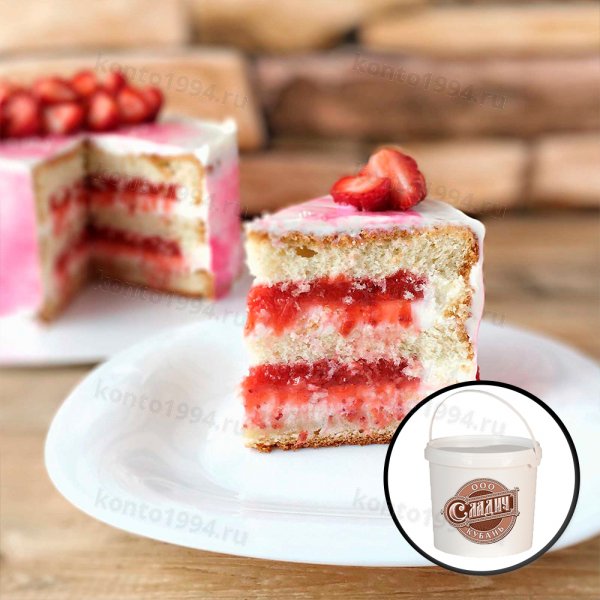 Начинка фруктовая ТК с кусочками КЛУБНИКИ 13кг
