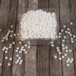 Посыпка 3D Звезды белые 7мм, кг
