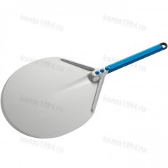 GiMetal ЛОПАТА для пиццы алюм.,анодир., КРУГЛАЯ, d33см, дл.67см