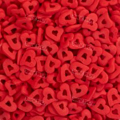 Посыпка "Сердца красные двойные с наклоном", 0,7 кг