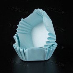 Капсула квадрат ГОЛУБАЯ, 43х43мм, h24мм, 1000шт