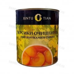 Персики половинки в сиропе 3000 мл  XINTUOTIAN. Китай
