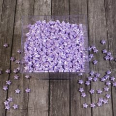 Посыпка 3D Звезды фиолетовые 7мм, кг