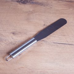 Палетка прямая металл,15 см, ручка металл.