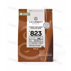 Шоколад молочный Callebaut 33,6%, 2,5кг