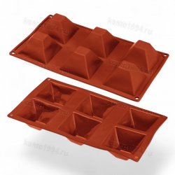 Силиконовая антиприг. форма,ПИРАМИДА-6 ячеек