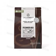 Шоколад горький Callebaut 80%, 2,5кг