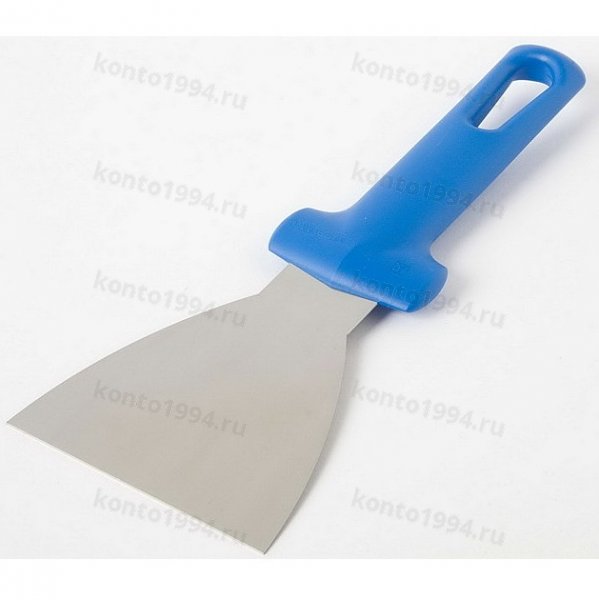 GiMetal СКРЕБОК треуг.с ручкой, нерж.сталь.,10х9см