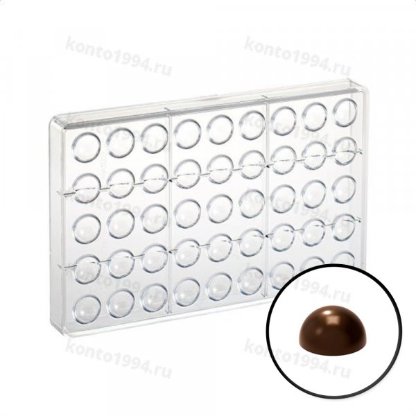 Формы для конфет, СФЕРА, d20мм(45 полусфер)