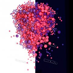 Драже рисовое в глазури НЕОН Микс(розовый/ультрафиолет) #918, 1,5кг