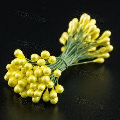 ТЫЧИНКИ на проволоке ЖЕЛТЫЕ капли, 50 шт