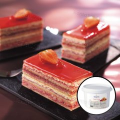 Пралине хрустящее "Крокант белый шоколад с кусочками красных фруктов" 4кг